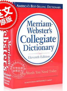 预售 韦氏大学英语词典字典 英文原版 Merriam-Webster's Collegiate Dictionary 第十一版 GRE考试 进口原版工具书 精装大开本 包