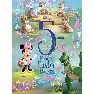 现货 迪士尼5分钟复活节故事绘本 英文原版 5-Minute Easter Stories 3-6岁