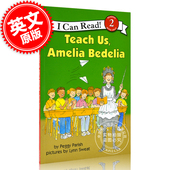Teach Read系列 教我们吧 阿梅利亚贝迪莱尔 Amelia Bedelia 现货 英文原版 进口儿童绘本读物 Can 阅读 阶