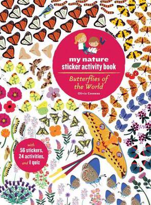 现货 蝴蝶世界 贴纸书 英文原版 Butterflies of the World : My Nature Sticker Activity Book 儿童科普