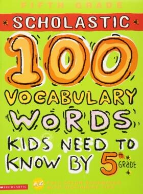 现货 100 Vocabulary Words Kids Need to Know by 5th Grade 100个单词词汇
