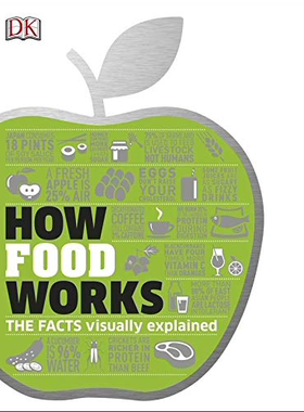 现货 DK 食物是如何运作的：可视化图解案例 英文原版 How Food Works: The Facts Visually Explained 精装 DK百科系列
