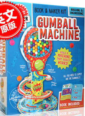 现货 糖果机 英文原版 Gumball Machine 简易糖果机制作 自带素材 培养动手能力 儿童适用