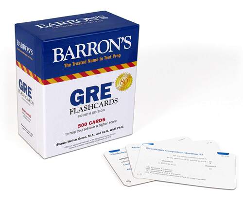 现货 GRE抽认卡：500张抽认卡帮助你获得高分 英文原版 GRE Flashcards: 500 Flashcards to Help You Achieve a Higher Score