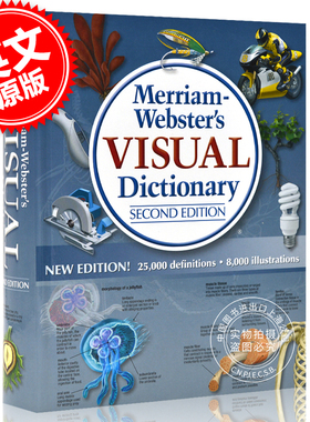 现货 英文原版 Merriam Webster's Visual Dictionary Second Edition 韦氏图解词典字典 图片词典 **版 升*版 New Edition