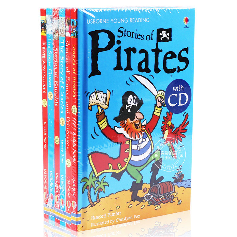 现货 英文原版 Usborne 少儿阅读6本套装 海盗故事等 赠朗读CD