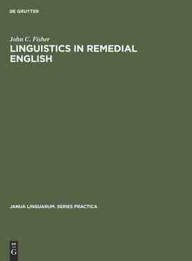 【预售 按需印刷】 Linguistics in remedial English 补习英语中的语言学  J. Fisher  英文原版