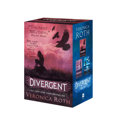 现货 英文原版 分歧者系列1-3套装 Divergent Series Boxed Set Books 1-3 分歧者 叛乱者 忠诚者 反乌托邦