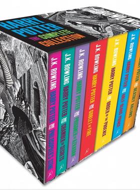 现货 哈利波特1-7全集  Bloomsbury出版 英国版 英文原版小说 英文版 Harry Potter1-7 JK罗琳 哈利波特与魔法石