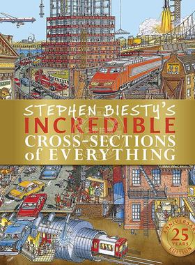 预售 DK不可思议的大剖面之万物 25周年纪念精装版 英文原版 Stephen Biesty's Incredible Cross-Sections of Everything