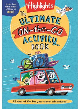 终极随身活动手册 儿童旅行科普读物 英文原版 The Ultimate On-the-Go Activity Book 7+岁