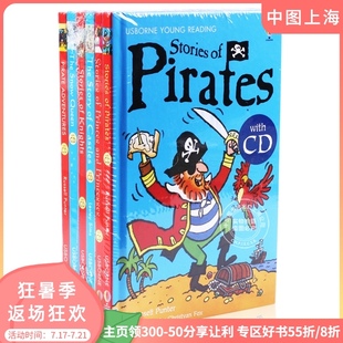海盗故事等 现货 少儿阅读6本套装 Usborne 赠朗读CD中图网 英文原版