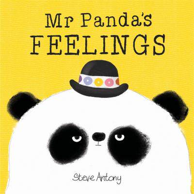 现货 熊猫先生的感知书 英文原版 儿童绘本纸板书 Mr Pandas Feelings Board Book 史蒂夫·安东尼 儿童情感认知启蒙认知