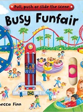 现货 Busy Funfair (Busy Books) by Finn Rebecca 英文原版 繁忙的游乐场 儿童认知纸板书 进口童书