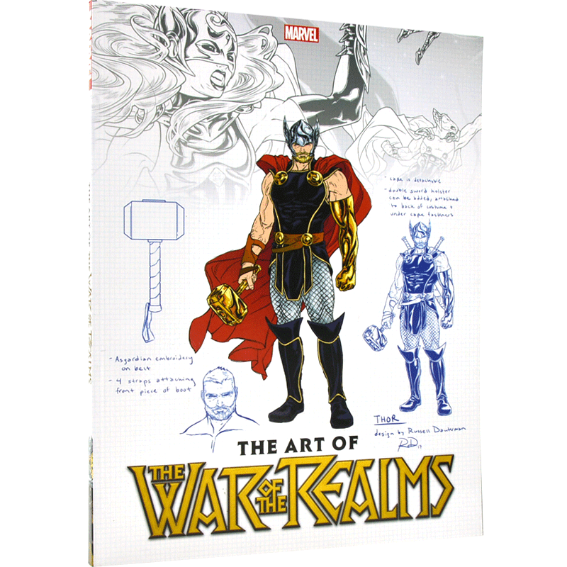 现货 诸界之战 艺术设定 英文原版 The Art of War of the Realms 漫威 英文漫画 女雷神 简·福斯特 漫威大事件