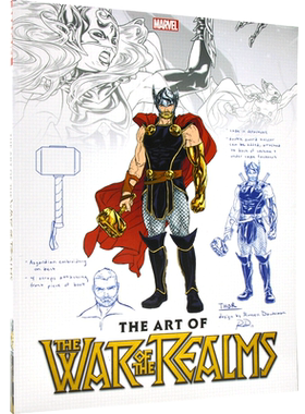 现货 诸界之战 艺术设定 英文原版 The Art of War of the Realms 漫威 英文漫画 女雷神 简·福斯特 漫威大事件
