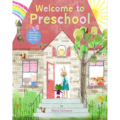 现货 欢迎来到幼儿园 儿童插画绘本异形书  英文原版 Welcome to Preschool  Maria Carluccio