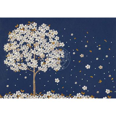繁花坠落 明信片信封贺卡 文创周边 Peter Pauper Press 英文原版  Falling Blossoms Note Cards