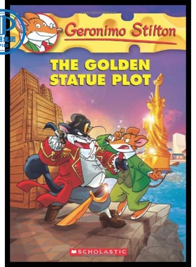 现货 英文原版 老鼠记者55：金色的雕像 Geronimo Stilton