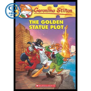 现货 英文原版 老鼠记者55：金色的雕像 Geronimo Stilton