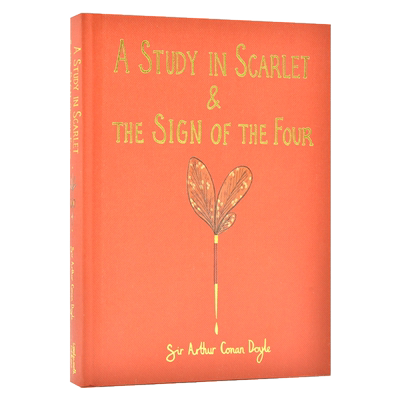 现货  血字的研究 四签名 英文原版 经典文学小说书 课外阅读书籍 柯南道尔A Study Scarlet and Sign Four wordsworth精装收藏版
