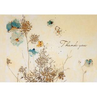 水彩鲜花 明信片信封贺卡 文创周边 Peter Pauper Press 英文原版 Watercolor Flowers Thank You Notes