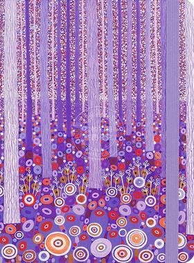 紫色森林 笔记本 日记本 文创周边 Peter Pauper Press 无酸纸 英文原版  Purple Forest Journal