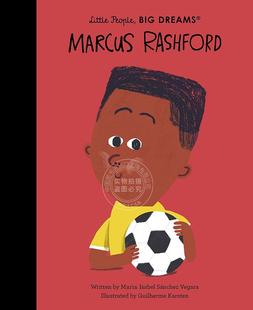 精装 艺术插画绘本 曼联足球运动员 现货 Marcus 马库斯·拉什福德 英文原版 Rashford 小人物大梦想