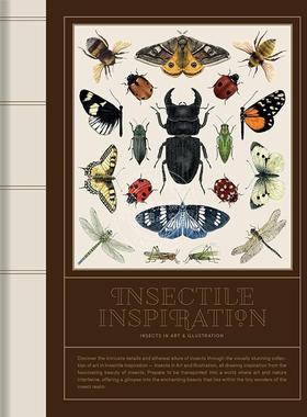 昆虫的灵感 艺术和插图中的昆虫 Victionary 艺术插画 英文原版 Insectile Inspiration: Insects in Art and Illustration