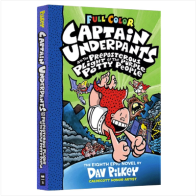现货 Captain Underpants 8 内裤超人8 英文原版 儿童英语课外阅读 桥梁漫画书 英文版