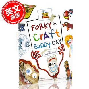 Craft Daywalt创作 Day 现货 Story Buddy Forky 玩具总动员4 英文原版 Forky在工艺伙伴日 Drew 新角色 儿童插图绘本 Toy