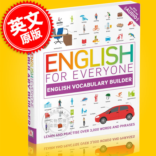 现货 DK人人学英语 词汇学习 英文原版English for Everyone English Vocabulary Builder看图学单词网上EnglishforEveryone