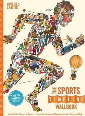 现货 时间图谱百科全书：竞技通史墙书 英文原版  What On Earth: Wallbook Timeline of Sports 科普