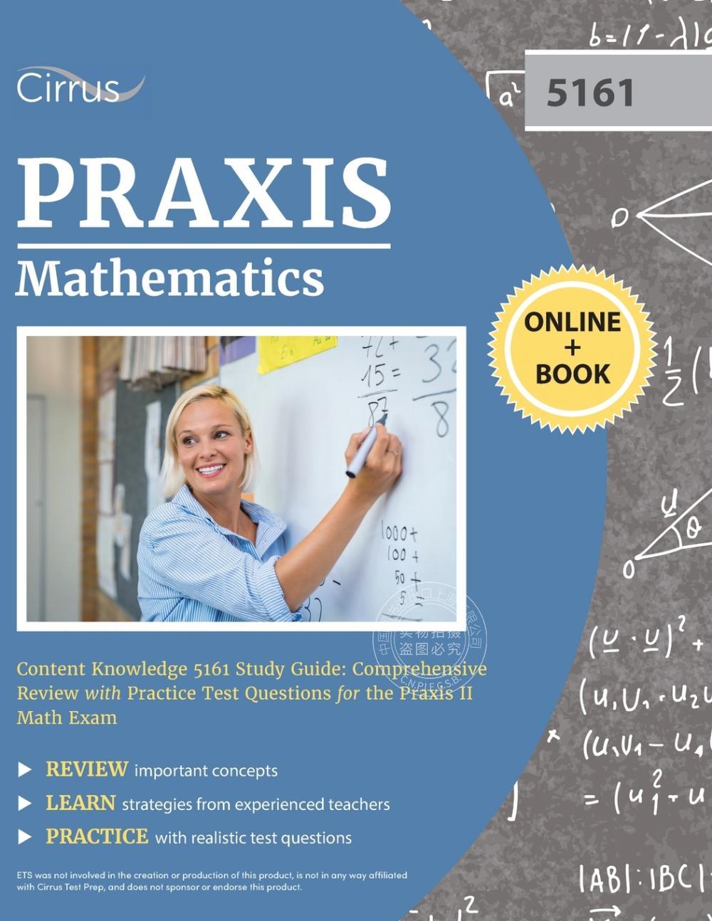 预售 按需印刷 Praxis Mathematics Content Knowledge 5161 Study Guide