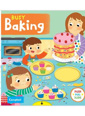 现货 Busy Books Busy Baking Board book 英文原版 忙碌的烘焙活动 进口儿童纸板书