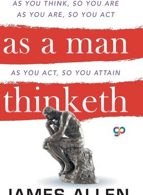 预售 按需印刷 As a Man Thinketh