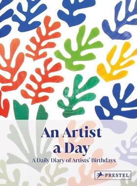 每日一艺术家：艺术家诞辰日历 文创周边 英文原版 An Artist A Day: A Daily Diary of Artists' Birthdays