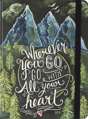 无论你走到哪里，用心去做 笔记本 日记本 文创周边 Peter Pauper Press 无酸纸 英文原版  Hummingbird Journal