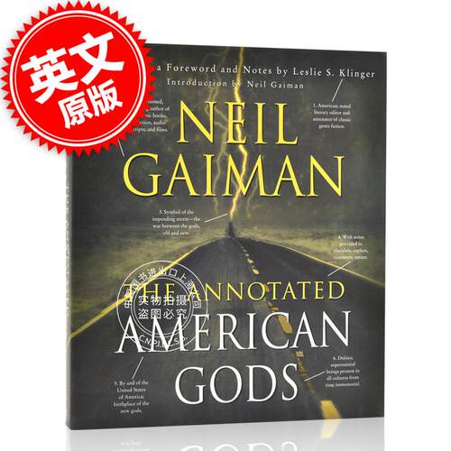 现货 美国众神注释版 英文版精装 The Annotated American Gods 同名美剧电视剧版小说 尼尔·盖曼 Neil Gaiman 奇幻小说