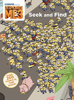 现货 卑鄙的我3 英文原版 Despicable Me 3 Seek and Find 找茬书 寻找小黄人 大眼萌 进口书 中图