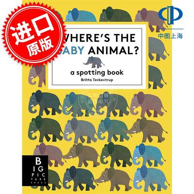 动物宝宝在哪里？ 儿童互动绘本启蒙游戏书 Britta Teckentrup 英文原版 Where's the Baby Animal?: A Spotting Book 5-7岁