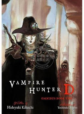 预售 吸血鬼猎人D 第2部 恐怖奇幻日本漫画轻小说 天野喜孝插图 菊地秀行 英文原版 Vampire Hunter D Omnibus: Book Two