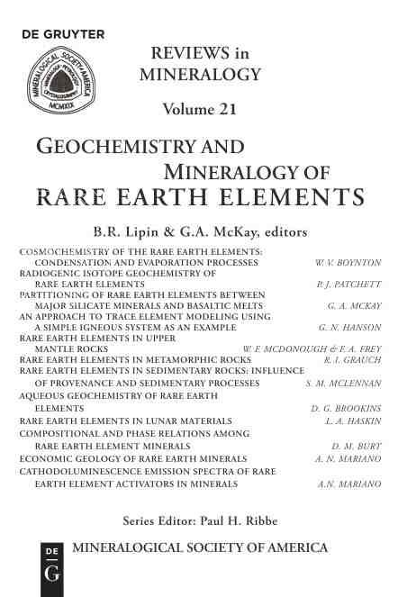 【预售 按需印刷】 Geochemistry and Mineralogy of Rare Earth Elements