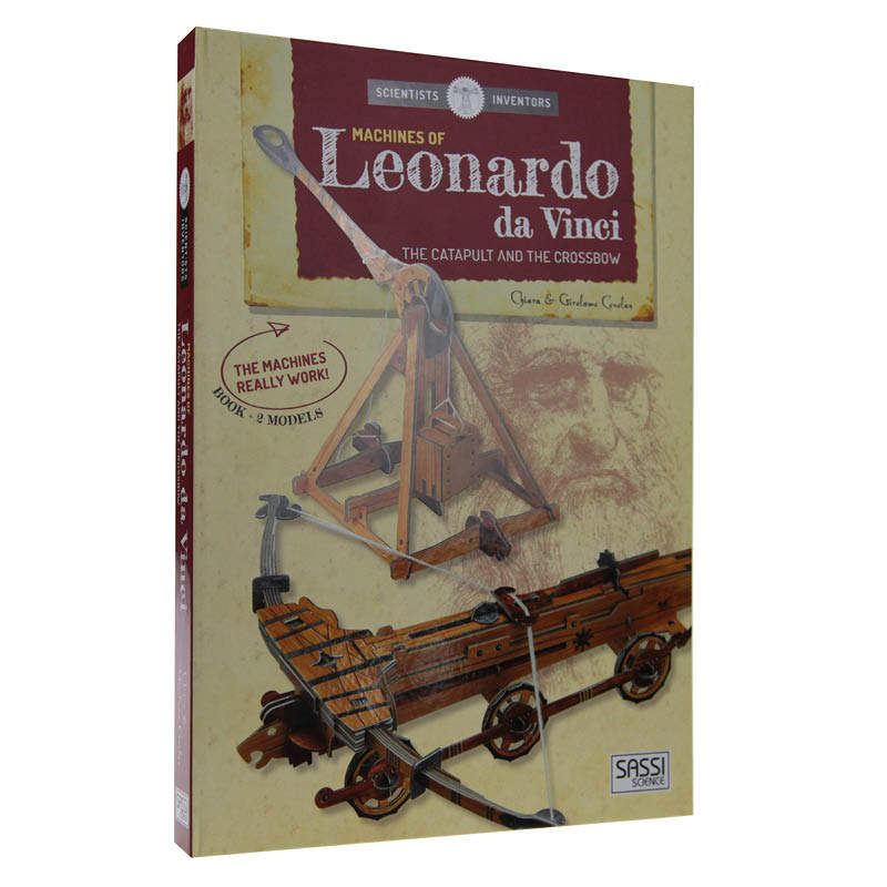 现货 LEONARDO DAVINCI\'S WAR MACHINES.CATAPULT & CROSSBOW 3D列奥纳多达芬奇的战争机器 弹射器和弩 手工操作书