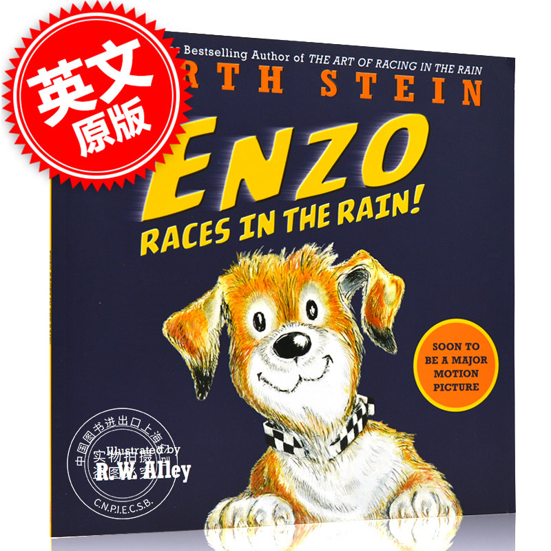 现货 恩佐在雨中奔跑 儿童绘本 英文原版 enzo races in the rain 我