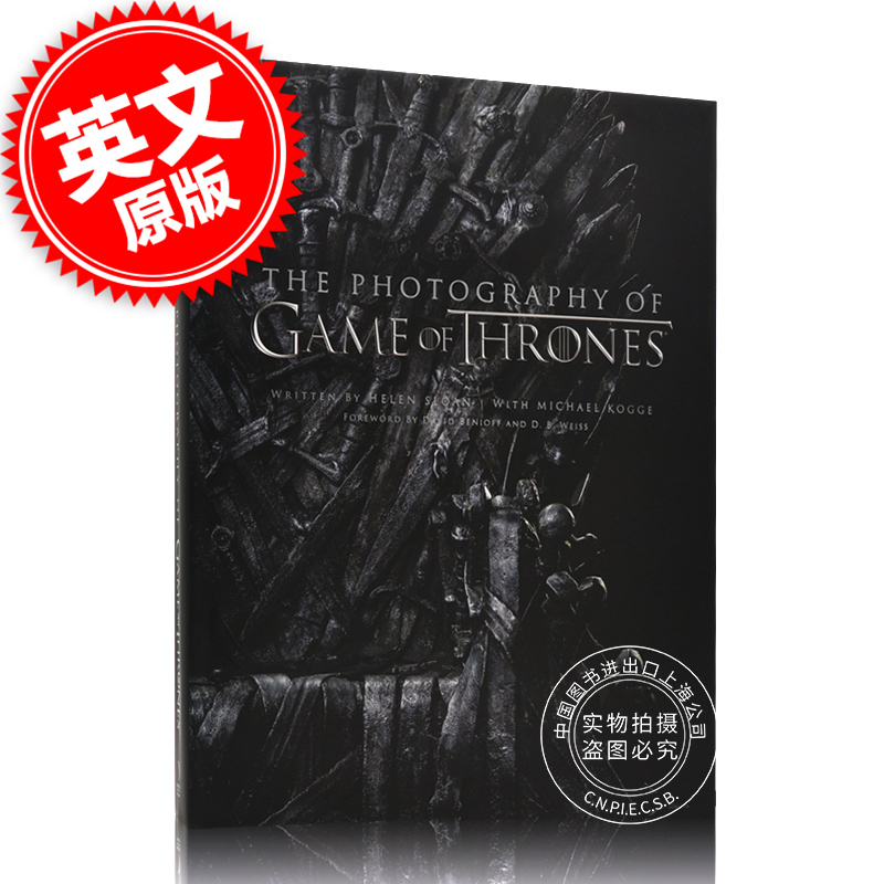现货 冰与火之歌权力的游戏摄影画册艺术设定集 英文原版 美版 The Photography of Game of Thrones乔治马丁 George RR Martin