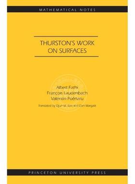 【满299送PUP新年台历】 Thurston's Work on Surfaces (MN-48)瑟斯顿论表面著作  普林斯顿