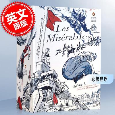 预售 悲惨世界 维克多雨果 企鹅经典豪华毛边本 英文原版 Les Miserables Penguin Classics Deluxe Edition