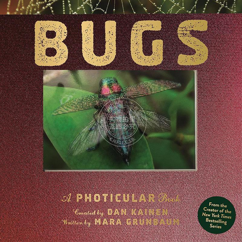 昆虫3D动态立体书 光与影视觉动画书 昆虫科普 Dan Kainen 英文原版 Bugs: A Photicular Book