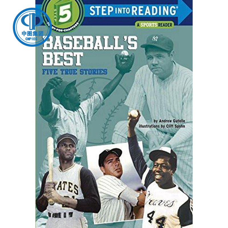 现货 关于棒球的五个真实故事 英文原版 Step-Into-Reading, Step 5